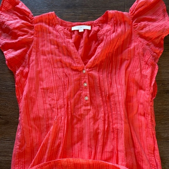 Loft size small gauze material lovely beach dress - Picture 3 of 4